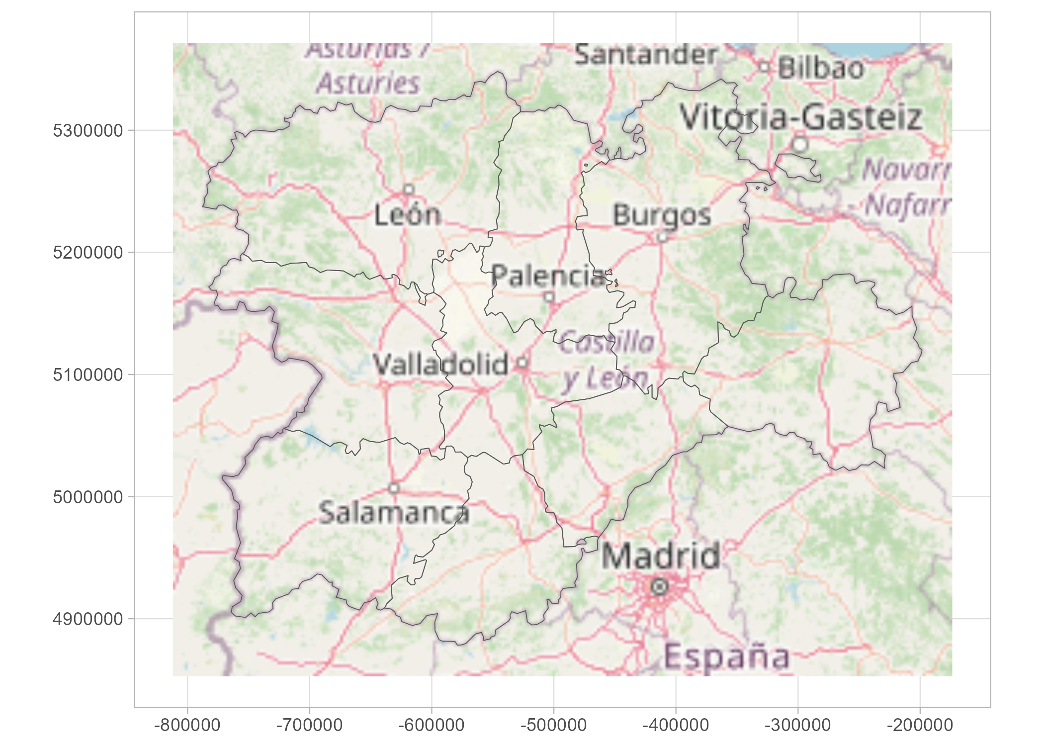 Example: Plotting a tile in tidyterra